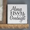 Always Kiss Me Goodnight Embossing 12 x 12 Stencil | FS048 by Designer Stencils | Word & Phrase Stencils | Reusable Stencils for Painting on Wood, Wall, Tile, Canvas, Paper, Fabric, Furniture, Floor | Reusable Stencil for Home Makeover
